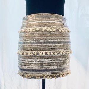 English Rose sequin mini skirt.